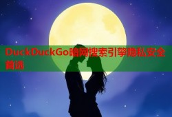 DuckDuckGo暗网搜索引擎隐私安全首选