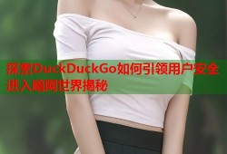 探索DuckDuckGo如何引领用户安全进入暗网世界揭秘