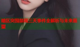 暗区突围禁网三天事件全解析与未来展望