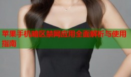 苹果手机暗区禁网应用全面解析与使用指南