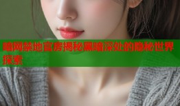 暗网禁地官房揭秘黑暗深处的隐秘世界探索