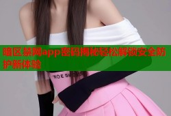 暗区禁网app密码揭秘轻松解锁安全防护新体验