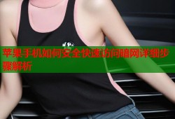 苹果手机如何安全快速访问暗网详细步骤解析