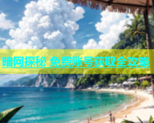 暗网探秘 免费账号获取全攻略