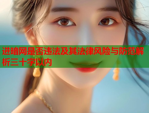 进暗网是否违法及其法律风险与防范解析三十字以内