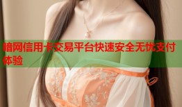 暗网信用卡交易平台快速安全无忧支付体验