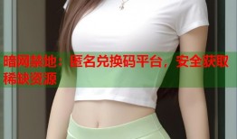 暗网禁地：匿名兑换码平台，安全获取稀缺资源