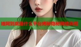 暗网到底是什么平台揭秘隐秘网络真相