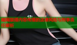 暗网禁播内容传播的法律风险与刑事责任解析