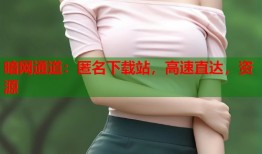 暗网通道：匿名下载站，高速直达，资源