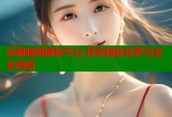 深网暗网揭秘平台 探索隐秘世界与安全通道