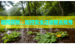 暗网探秘：如何安全注册匿名账号