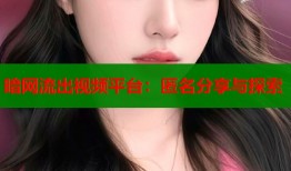 暗网流出视频平台：匿名分享与探索
