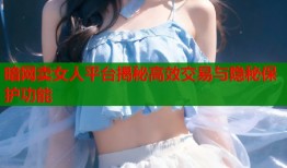 暗网卖女人平台揭秘高效交易与隐秘保护功能