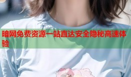 暗网免费资源一站直达安全隐秘高速体验