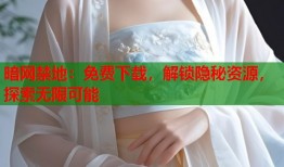 暗网禁地：免费下载，解锁隐秘资源，探索无限可能