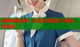 暗网链接快搜：匿名资源高速下载器，你懂的