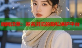 暗网洋葱：匿名浏览的隐私保护平台