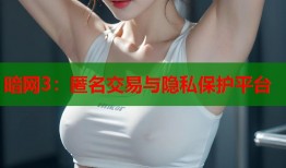 暗网3：匿名交易与隐私保护平台