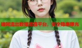 暗网流出数据泄露平台，安全隐患曝光