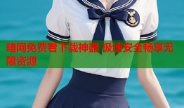 暗网免费看下载神器 极速安全畅享无限资源