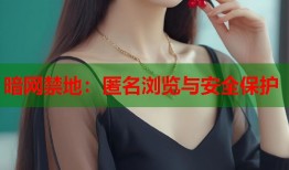 暗网禁地：匿名浏览与安全保护