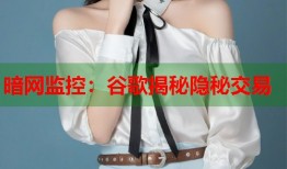 暗网监控：谷歌揭秘隐秘交易
