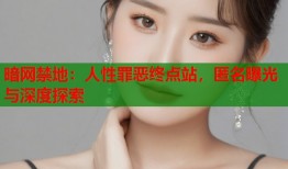 暗网禁地：人性罪恶终点站，匿名曝光与深度探索