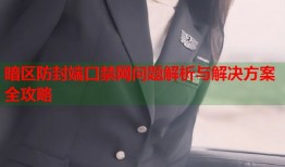 暗区防封端口禁网问题解析与解决方案全攻略