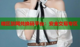 暗区禁网兑换码平台：安全交易专区