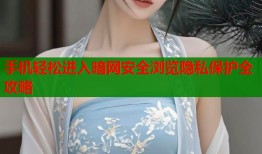 手机轻松进入暗网安全浏览隐私保护全攻略