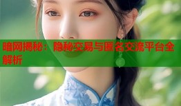 暗网揭秘：隐秘交易与匿名交流平台全解析