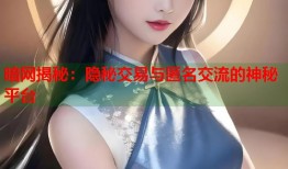 暗网揭秘：隐秘交易与匿名交流的神秘平台