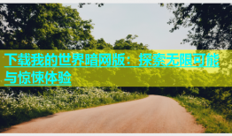 下载我的世界暗网版：探索无限可能与惊悚体验