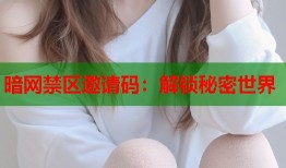 暗网禁区邀请码：解锁秘密世界