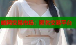 暗网交易市场：匿名交易平台