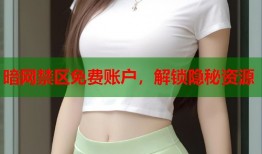 暗网禁区免费账户，解锁隐秘资源