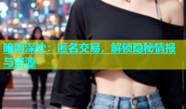暗网深处：匿名交易，解锁隐秘情报与资源