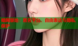 暗网禁地：匿名平台，自由表达与隐私保护