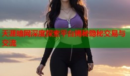 天涯暗网深度探索平台揭秘隐秘交易与交流