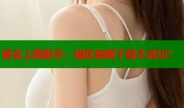 匿名上网助手：暗区禁网下载不成功？