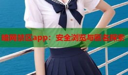 暗网禁区app：安全浏览与匿名探索