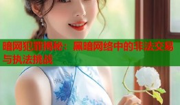 暗网犯罪揭秘：黑暗网络中的非法交易与执法挑战