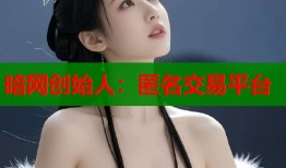 暗网创始人：匿名交易平台