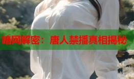 暗网解密：唐人禁播真相揭秘