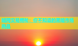 暗网交易揭秘：你不知道的黑暗市场商品