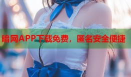 暗网APP下载免费，匿名安全便捷
