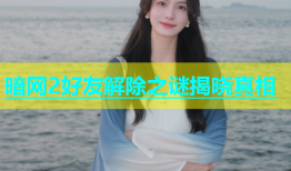 暗网2好友解除之谜揭晓真相
