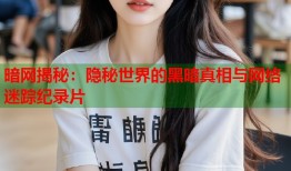 暗网揭秘：隐秘世界的黑暗真相与网络迷踪纪录片