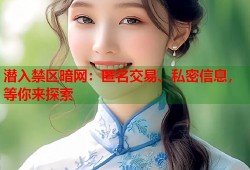 潜入禁区暗网：匿名交易、私密信息，等你来探索